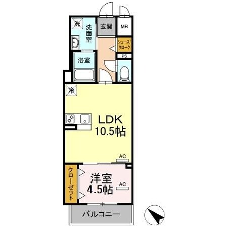 グランアビタシオンノリタケの物件間取画像